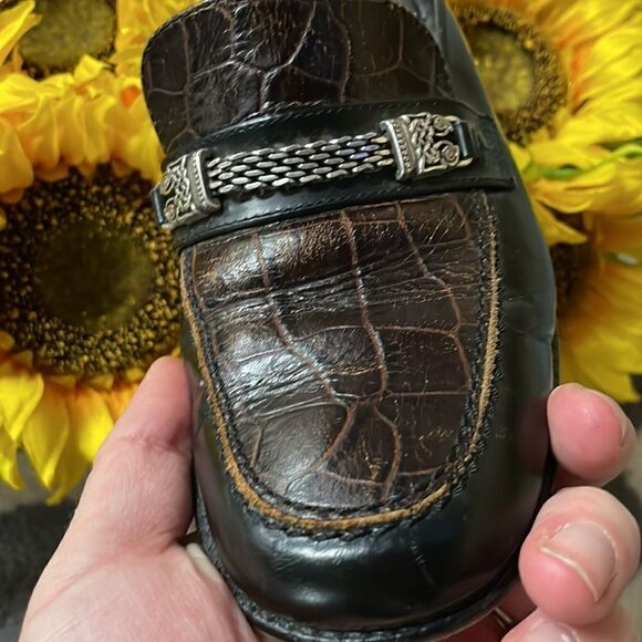 Vintage Brighton Slide-on Leather Shoes Made in Italy - Picture 11 of 14